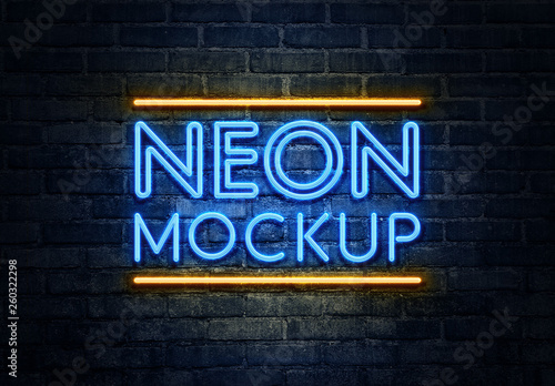 Download Neon Box Mockup Free - Free Download Mockup