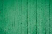 Background Picture Made Of Old Green Wood Boards.