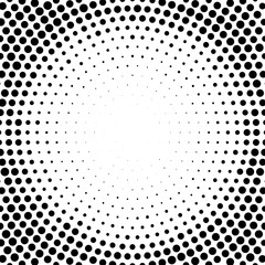 Wall Mural - Halftone abstract dotted backgrounds for your design. Halftone effect vector pattern. Circle dots isolated on the white background.Circular gradient texture.