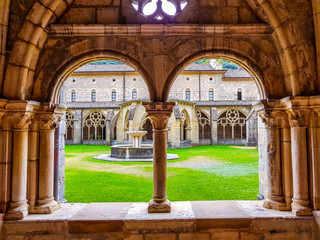 Monastery of Iranzu, View of the cloister windows