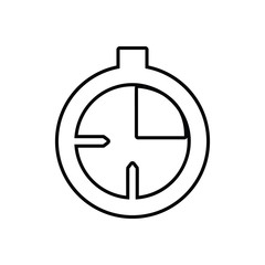 Stopwatch icon. Element of Sport for mobile concept and web apps icon. Outline, thin line icon for website design and development, app development