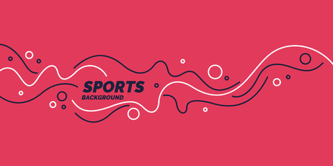 Wall Mural - abstract background with wavy lines. vivid vector illustration for sports