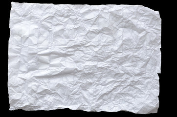 Poster - A CRUMPLED PIECE OF PAPER ON A BLACK BACKGROUND