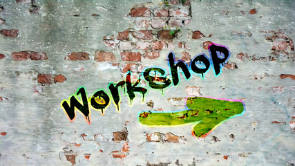 Wall Mural - Schild 398 - Workshop