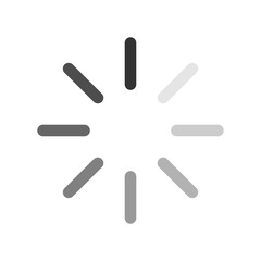 Wall Mural - computer loading icon balck and white background