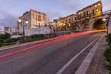 Fototapeta Miasto - Lichtspuren in der Stadt, Italien