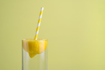 Sticker - Lemon with paper straw