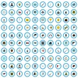 © ylivdesign - 100 security icons set in flat style for any design vector illustration