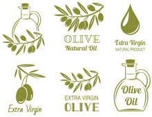 Vector Set Of Olive Oil  Labels