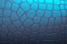 Blue Crocodile, Snake Leather, Skin Texture, Background Thick Textile, Lizard Skin, Abstract Pattern, Luxury.