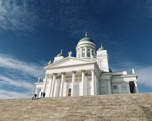 Wall Mural - Helsinki Cathedral and Senate Square, The Most Popular landscapes and sightseeing places in Helsinki, Finland