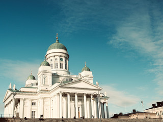 Wall Mural - Helsinki Cathedral and Senate Square, The Most Popular landscapes and sightseeing places in Helsinki, Finland