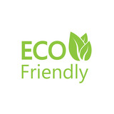 Fototapeta Sypialnia - Eco icon. Eco friendly sign. Vector illustration, flat design.