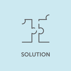 Sticker - Solution Icon Concept