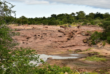 Wall Mural - Red rocks nature phenomenon in Kruger national park in SOuth Africa