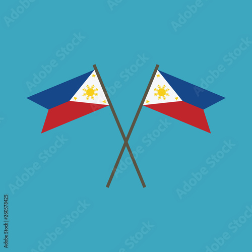 Philippines Flag Icon In Flat Design Independence Day Or National Day Holiday Concept Buy This Stock Vector And Explore Similar Vectors At Adobe Stock Adobe Stock