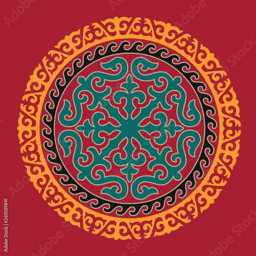 Fotografía Traditional ornament of Asian nomads