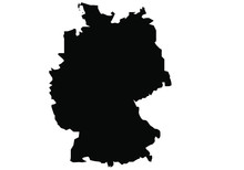 Map Of Germany Black