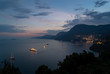 Luxury Yacht, Amalfi coast Italy at sunset