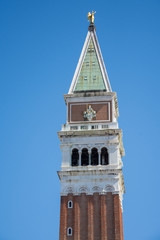 Bell tower (Campanile) at St Mark square,Venice, Italy, 2019