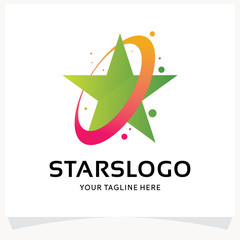 Sticker - Star Logo Design Template Inspiration