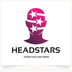 Poster - Head Star Logo Design Template Inspiration