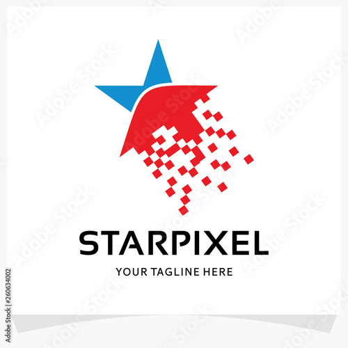 Star Pixel Logo Design Template Inspiration Buy This Stock Vector And Explore Similar Vectors At Adobe Stock Adobe Stock
