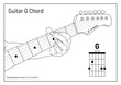 © kridtanat - G Chord - G Major Open Chord for Beginners, vector. hand draw