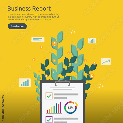 Business Analyst Or Financial Research Report Concept - 