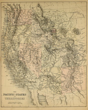 Old Map. Engraving Image