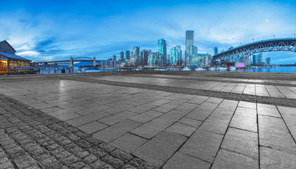 empty concrete square floor