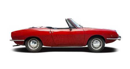 Naklejka na meble Classic Italian sport cabrio car isolated on white