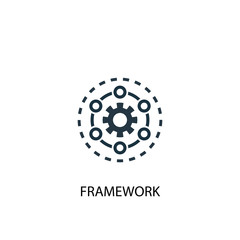 framework icon. simple element illustration. framework concept symbol design. can be used for web an