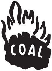 Sticker - Coal 2 - Retro Ad Art Banner