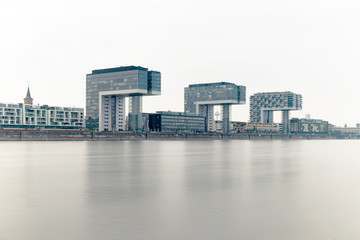 Kranhauser, crane houses in Cologne, Germany