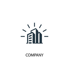 company icon. simple element illustration. company concept symbol design. can be used for web and mo