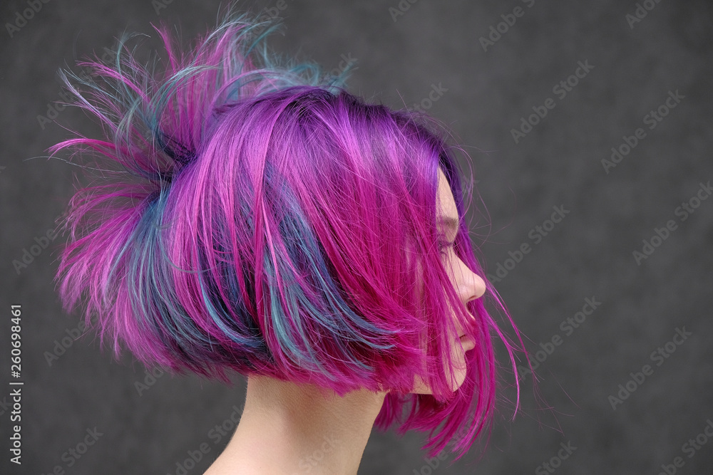 Acrylic Prints Concept Portrait Of A Punk Girl Young Woman With