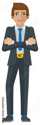 A handsome young business m...