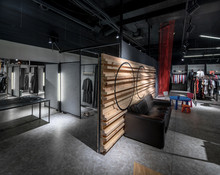 Modern Clothes Shop With Large Selection Of Different Wear And Shoes