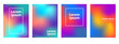 © tiena - Abstract gradient covers in trendy colors set. Design layout for banners presentations, flyers, posters and invitations. Vector illustration