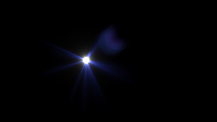 blue lens flare