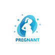 Pregnant Logo Template Design Vector, Emblem, Design Concept, Creative Symbol, Icon