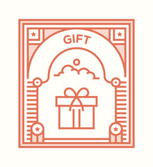 Wall Mural - GIFT ICON CONCEPT