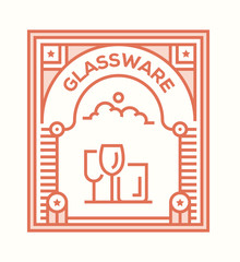 Canvas Print - GLASSWARE ICON CONCEPT