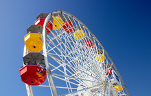 Ferris Wheel At Santa Monica Pier