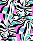 Fototapeta Dinusie - Seamless abstract pattern for summer. Vector illustration.