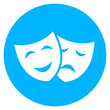 Theatre mask vector icon