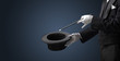 © ra2 studio - Illusionist white hand wants to conjure with magic wand from a black cylinder something