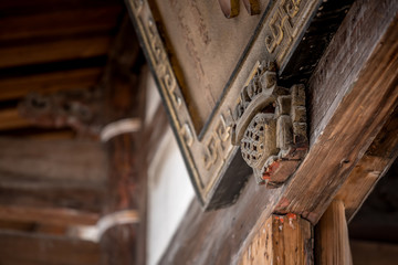 Architecture details of Chinese historic building