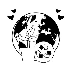 Wall Mural - earth day card